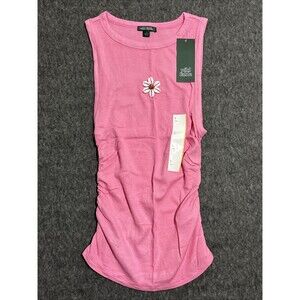 Wild Fable Girl's Blouse Tank Top Pink Small